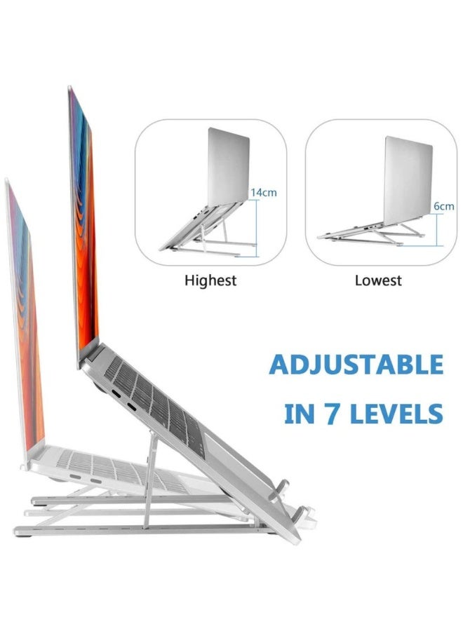 ACLIX Foldable Aluminum Laptop Stand Silver - Image 3